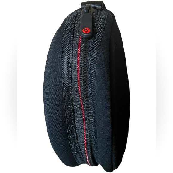 Beats by Dre Headphone Soft Carry Case Zipper Black Red Buckle Handle - Picture 5 of 5